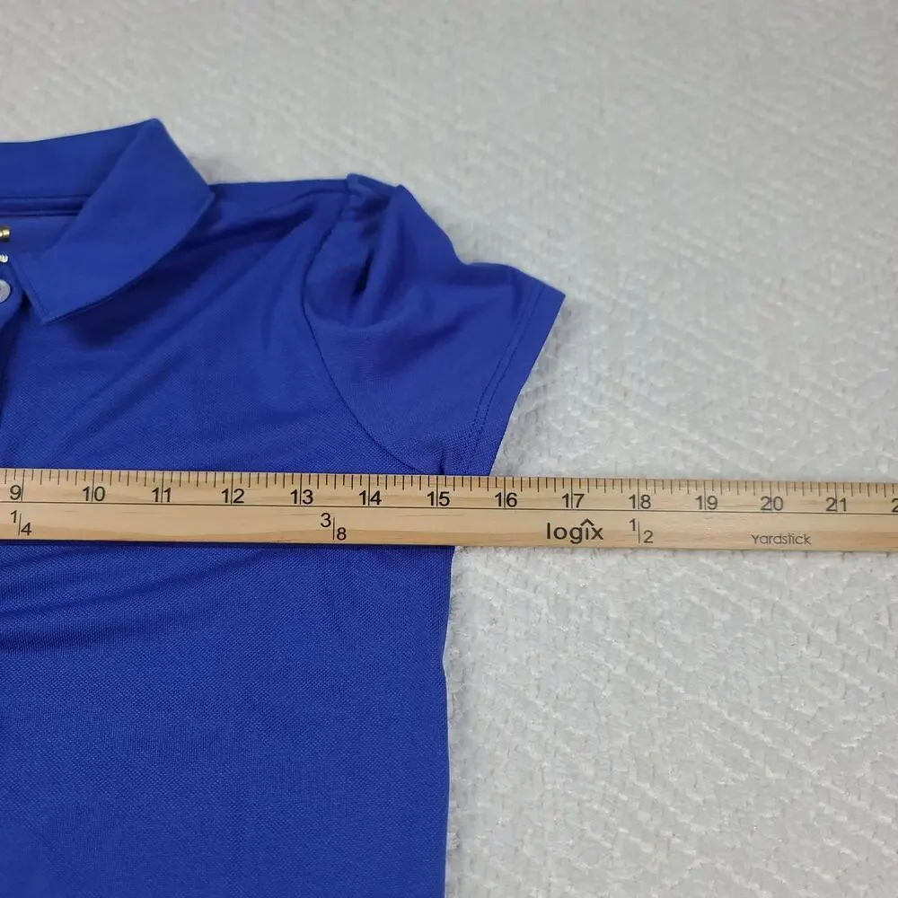 Lilly Pulitzer Luxletic mini Frida polo Girls Blue Large 8/10 Preppy Resortwear